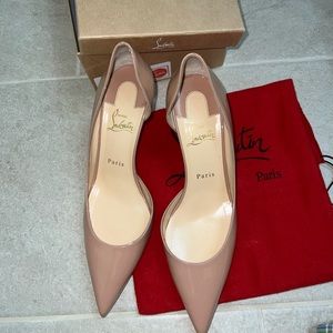 Christian Louboutin Iriza 70 mm patent nude heel- size 40